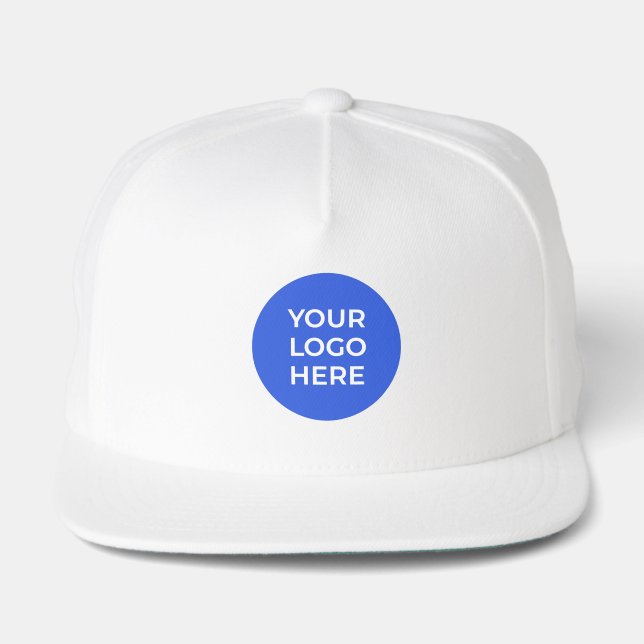 Add Your Logo Premium Flatbill  Snap Back Hat (Front)