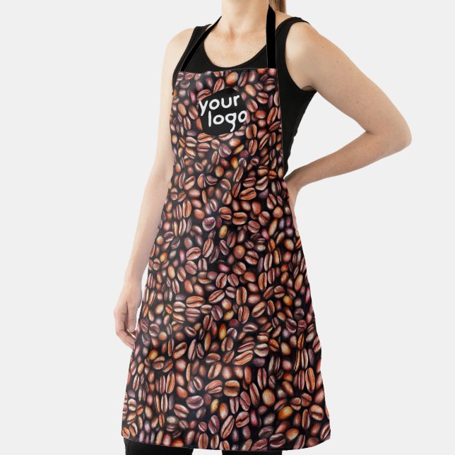     Add Your Logo Professional Branded Coffee Shop Apron (Insitu)