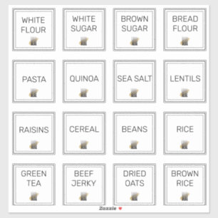 Add Your Logo Professional Kitchen Storage Sticker