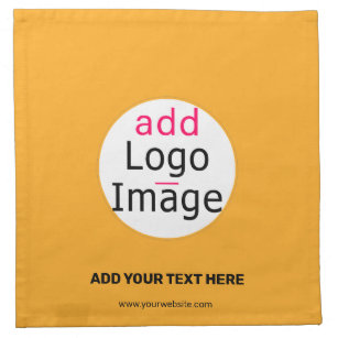 Add Your Logo Promo Customizable Macaroni & Cheese Cloth Napkin