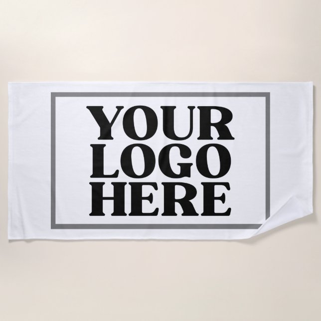 Add Your Logo Promotional Beach Towel (Front)