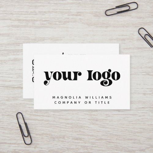 Add Your Logo QR Code Business Card