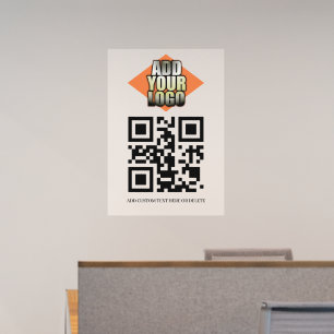 ADD YOUR LOGO QR CODE Wall Decal