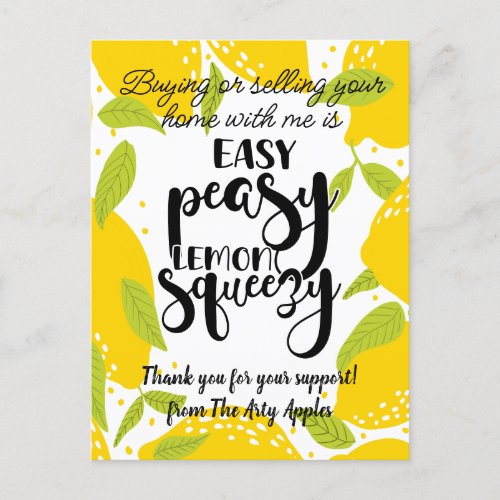 add your logo referral thank you customer gift  le postcard