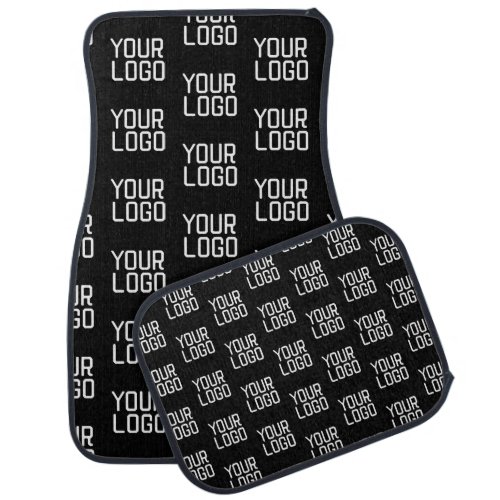 Add Your Logo Repeating Pattern Editable Template Car Floor Mat