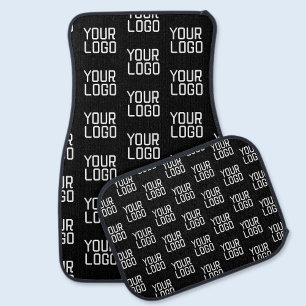 Add Your Logo Repeating Pattern Editable Template Car Floor Mat
