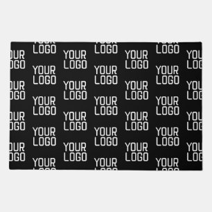 Add Your Logo Repeating Pattern Editable Template Doormat