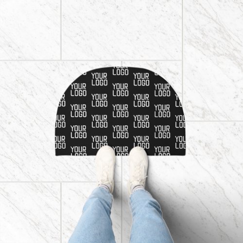 Add Your Logo Repeating Pattern Editable Template Doormat
