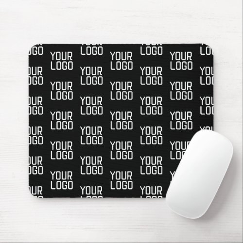 Add Your Logo Repeating Pattern Editable Template Mouse Pad
