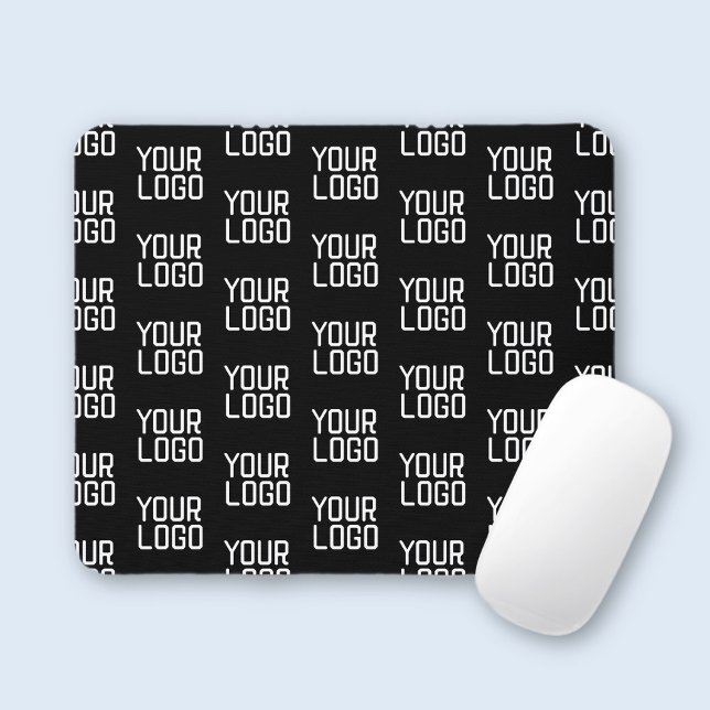 Add Your Logo Repeating Pattern Editable Template Mouse Pad (Creator Uploaded)