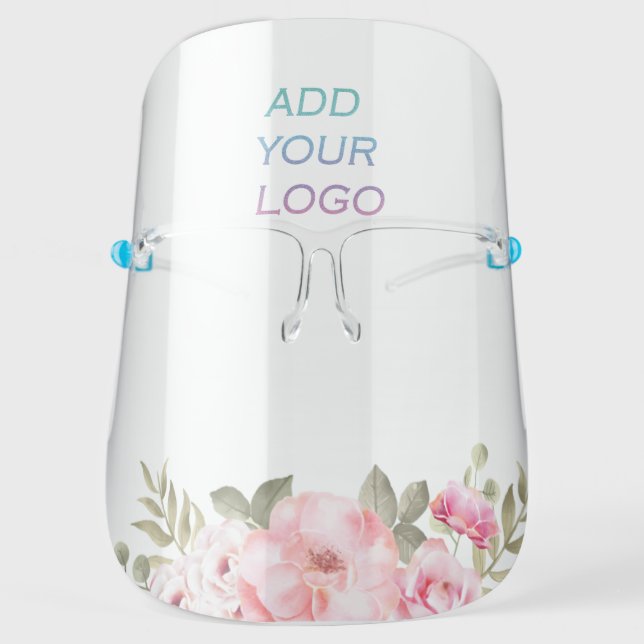 Add your logo,Roses Face Shield (Front)