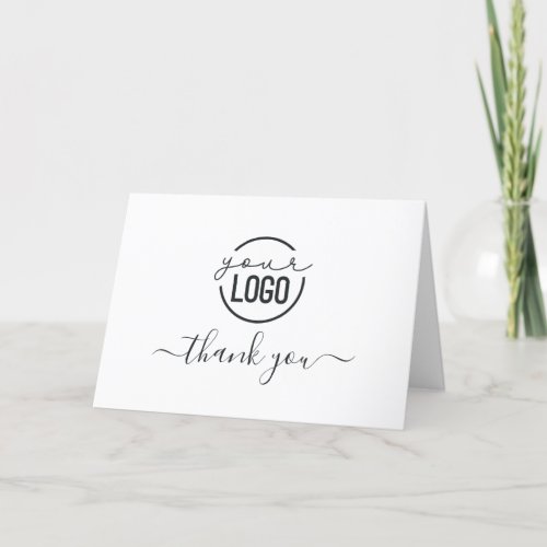 Add Your Logo Simple Business Thank You Card
