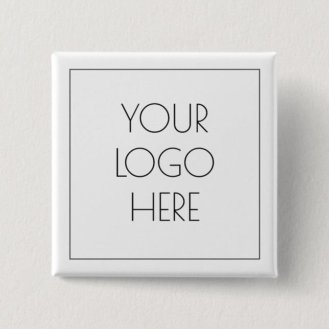 Add Your Logo Simple  Button (Front)