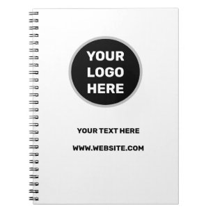 ADD YOUR LOGO SIMPLE MINIMAL TEXT STYLE PLANNER NOTEBOOK