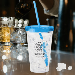 Add Your Logo Simple Typography Acrylic Tumbler