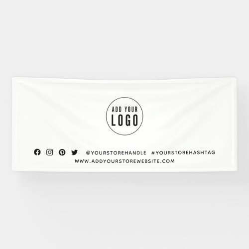 Add Your Logo Social Media Branding Marketing Banner