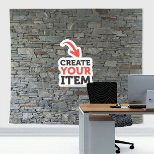 Add your logo Stone Slates Zoom Backdrop Cornish