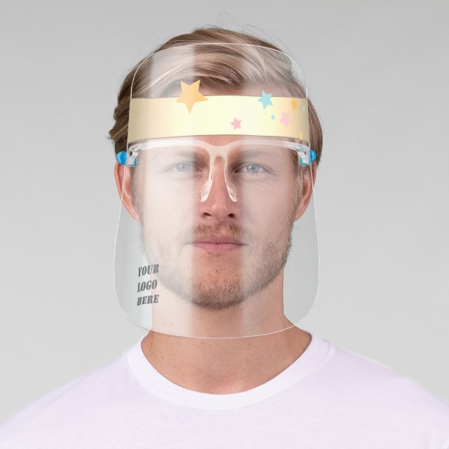 Add your logo,Stripe Stars Face Shield (Insitu)