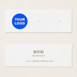 Add Your Logo Stud Earring Display Card Add Your Logo Stud Earring Display Card