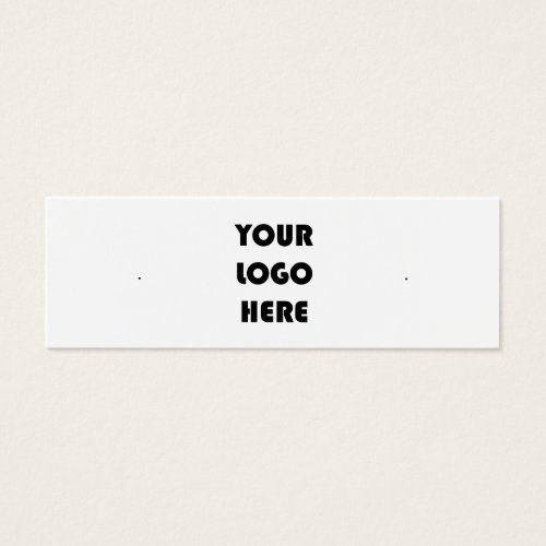 Add Your Logo Stud Earring Display Card