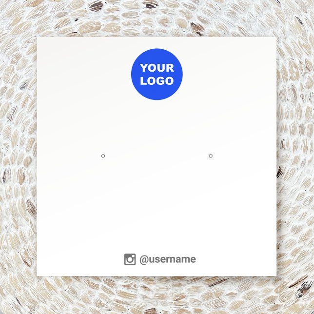 Add Your Logo Stud Earring Jewelry Display (Creator Uploaded)