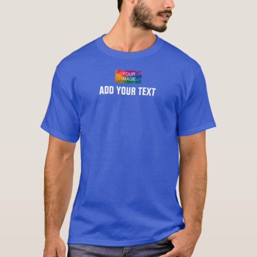 Add Your Logo Text Image Mens Modern Top T_Shirt