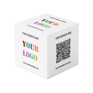 Add Your Logo, Text Info QR Code Promotional Cube
