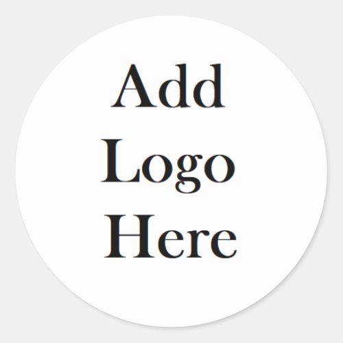 Add Your Logo to this Classic Round Sticker