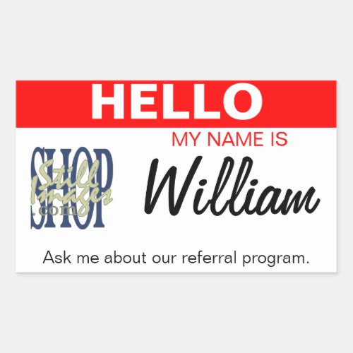 Add Your Logo to this Custom Name Tag