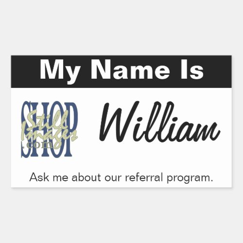 Add Your Logo to this Custom Name Tag