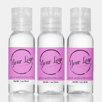 Add Your Logo Travel Bottles Set Hand Sanitizer by TheSillyHippy at Zazzle