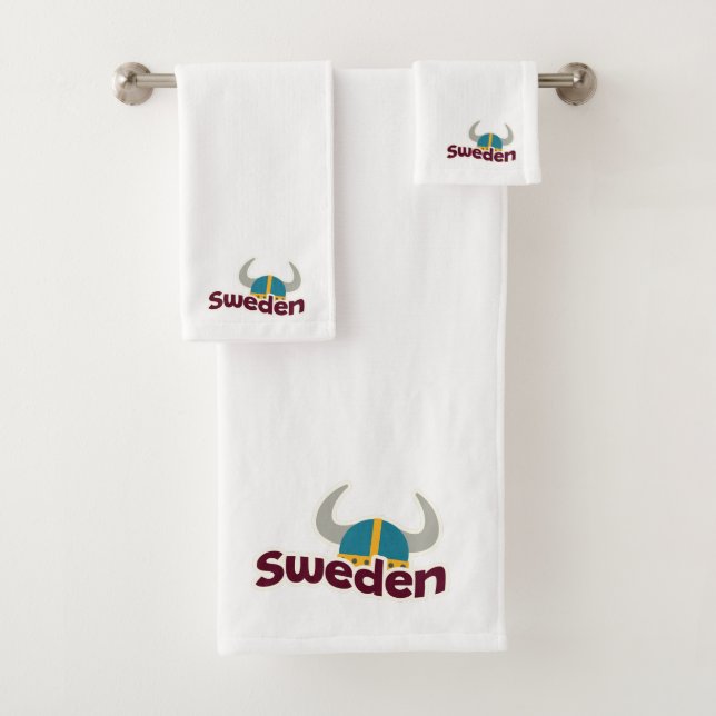 Add your logo Traveller gift Sweden Bath Towel Set (Insitu)