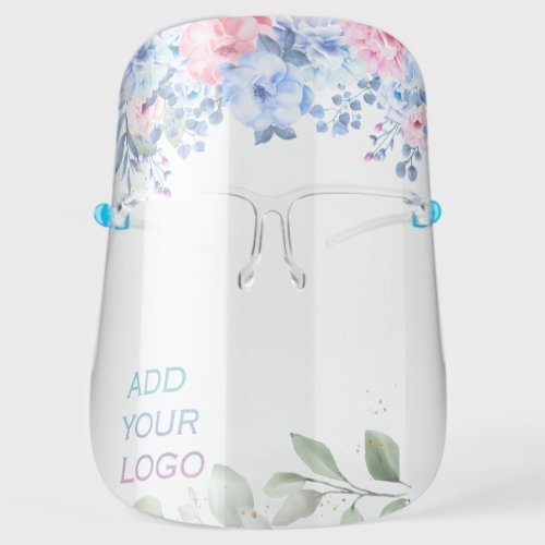 Add your logo Tree BranchesFlowers Face Shield