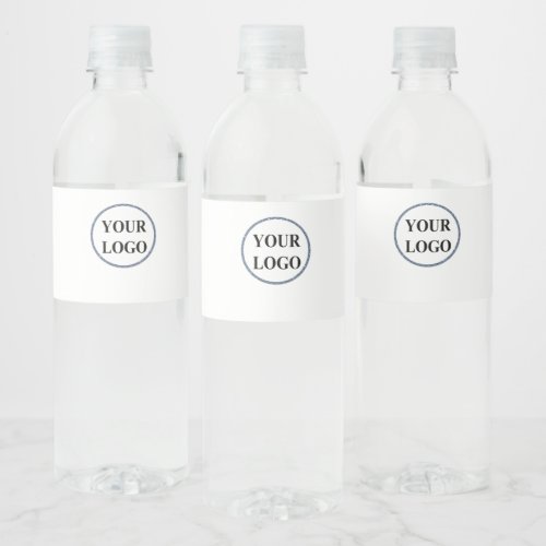 Add Your Logo Water Bottle Label Create Your Own