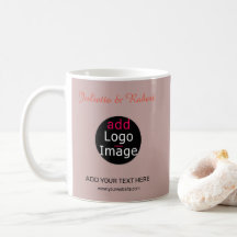 Add Your Logo Wedding Dusty Rose Hue Art  