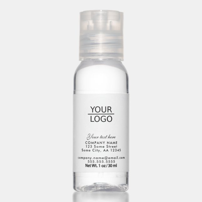 Add your Logo with Custom Text Company Promotion Hand Sanitizer (Front)