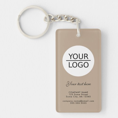 Add your Logo with Custom Text Company Promotion Keychain