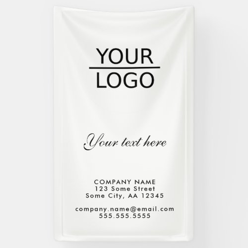 Add your Logo with Custom Text Promotion  Banner