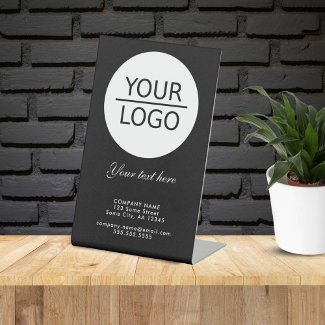 Add your Logo with Custom Text Promotion Black