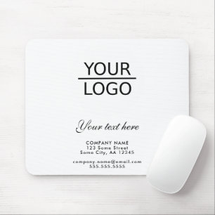 Add your Logo with Custom Text Promotion  Mouse Pad