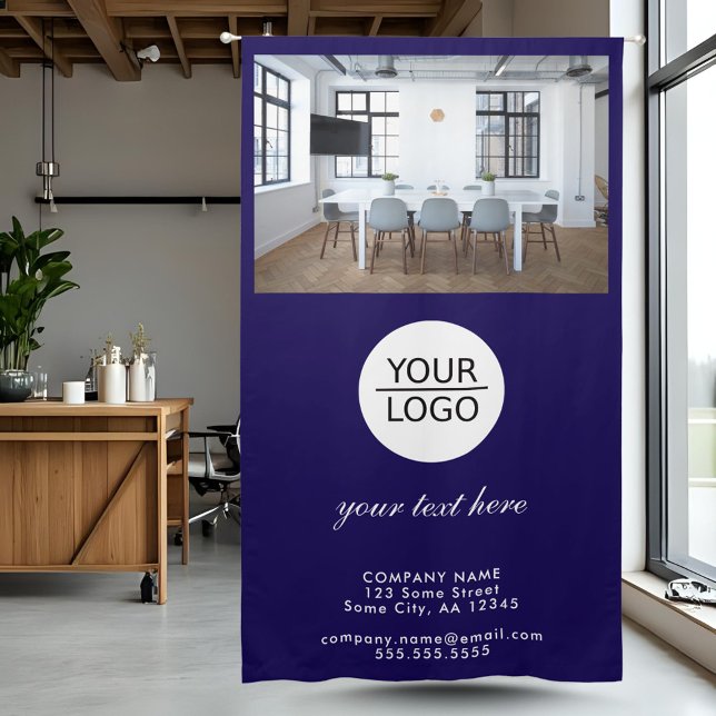 Add your Logo with Custom Text Promotion Photo Blackout Curtains (Creator Uploaded)