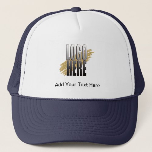 Add Your Logo with Text Trucker Hat