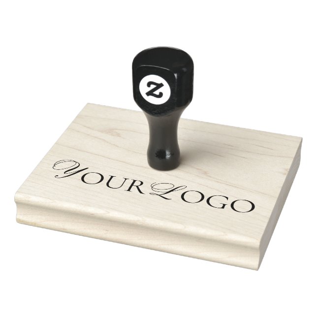 Add Your Long Thin Custom Logo Business Company Rubber Stamp (Stamp)
