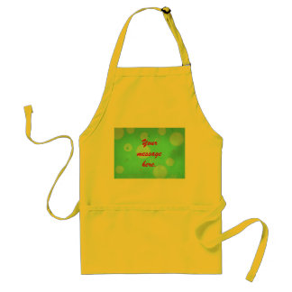 Add Your Message Bubbles Aqua Background Aprons
