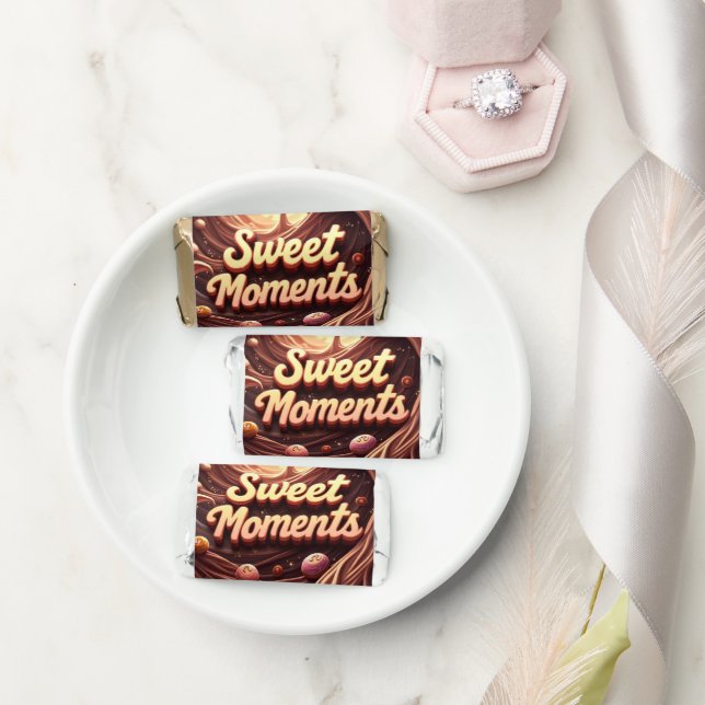 Add Your Message on back Hershey's Miniatures (Wedding)