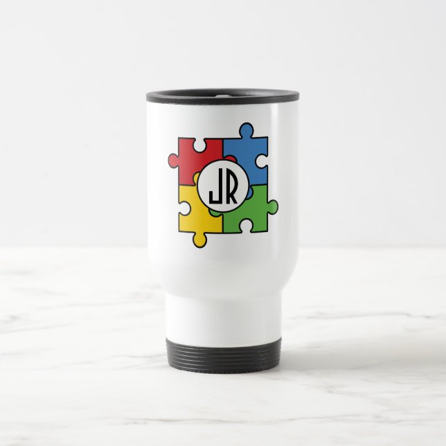 Add Your Monogram Travel/Commuter Mug (Center)