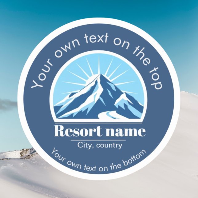 Add your mountain or ski resort name sticker (Creator Uploaded)