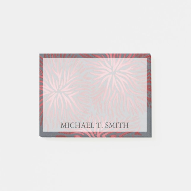 Add Your Name | 2-Up Dianthus II Post-it Notes (Front)