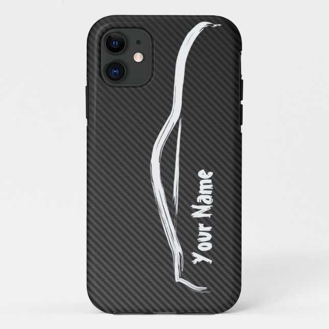 "add your name" 350z w/ Faux Carbon Fiber Case-Mate iPhone Case (Back)