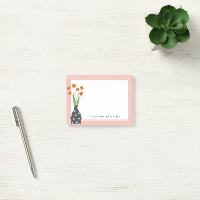 ADD YOUR NAME | A Vase & Bouquet Notes (Office)